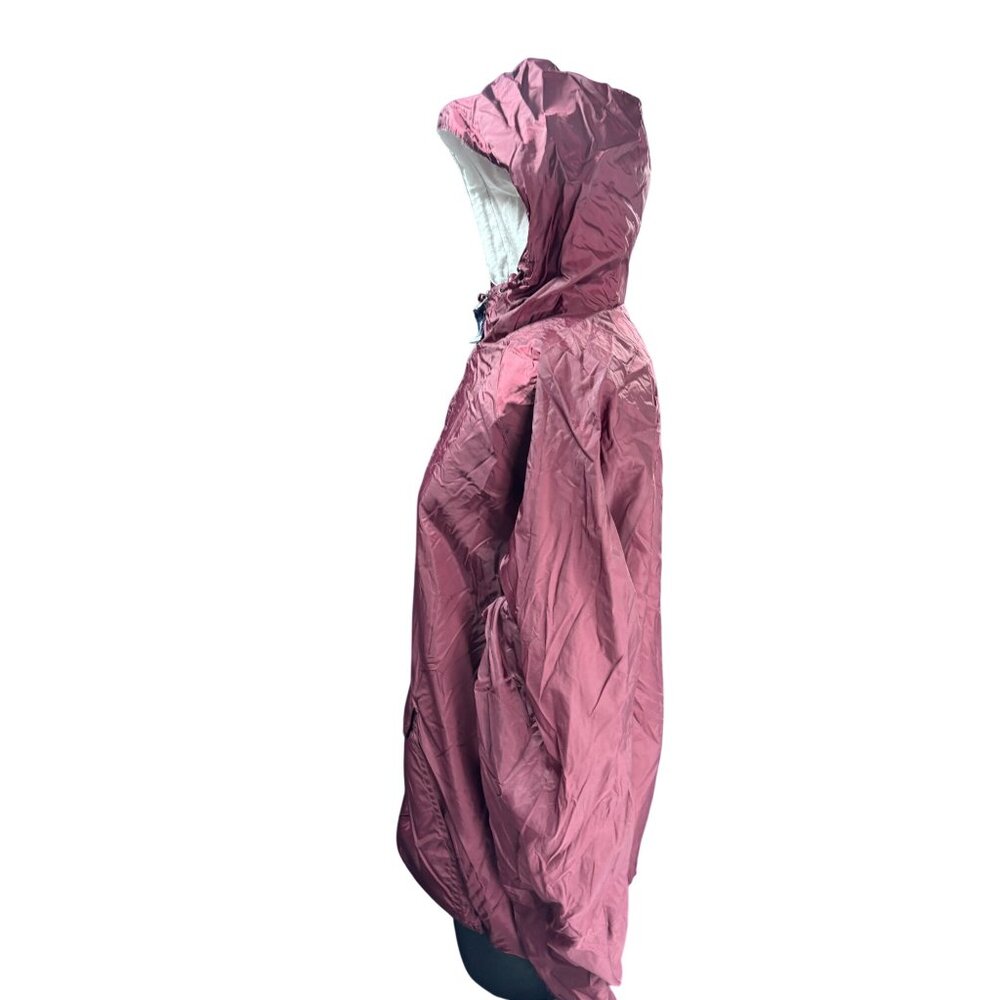 Charles River Apparel Hooded Windbreaker Jacket S Nylon Shell & Cotton Lining - Picture 2 of 8